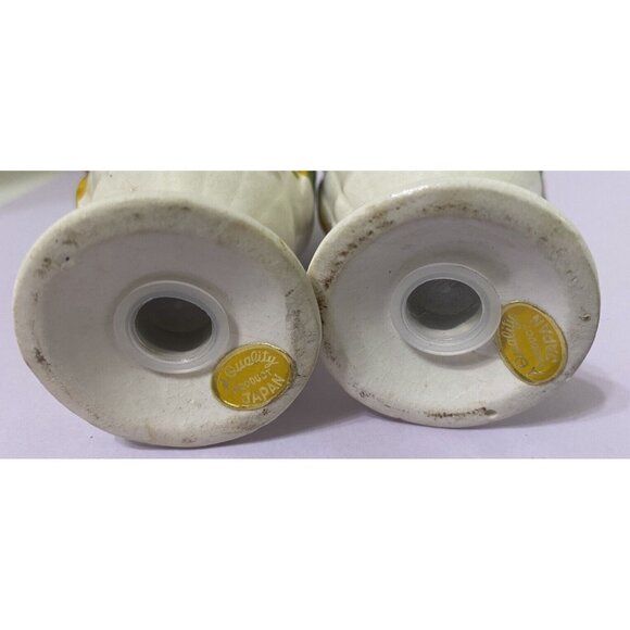 Vintage Japan Ceramic Fruit Basket Salt & Pepper Shakers l Hand-Painted Design - Picture 3 of 5